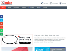 Tablet Screenshot of indexoncensorship.org